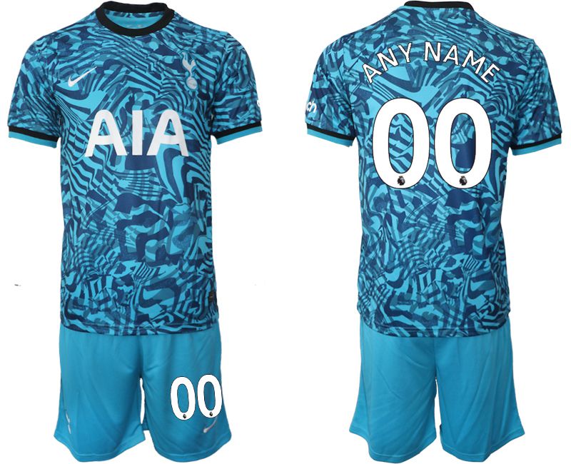 Cheap Men 2022-2023 Club Tottenham Hotspur away blue customized Soccer Jersey